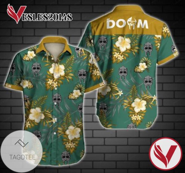 Doom Hawaiian Graphic Print Short Sleeve Hawaiian Casual Shirt Vesles2014S 1