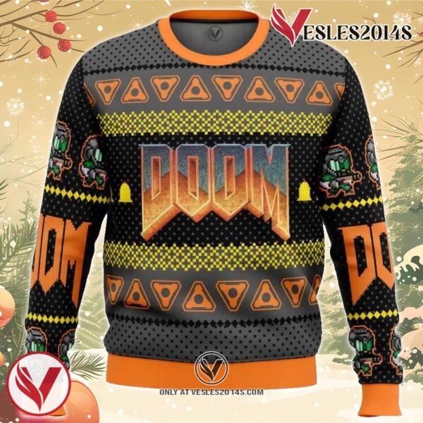 Doom Ugly Christmas Sweater, Unique Christmas Gift For Fans - Vesles2014S
