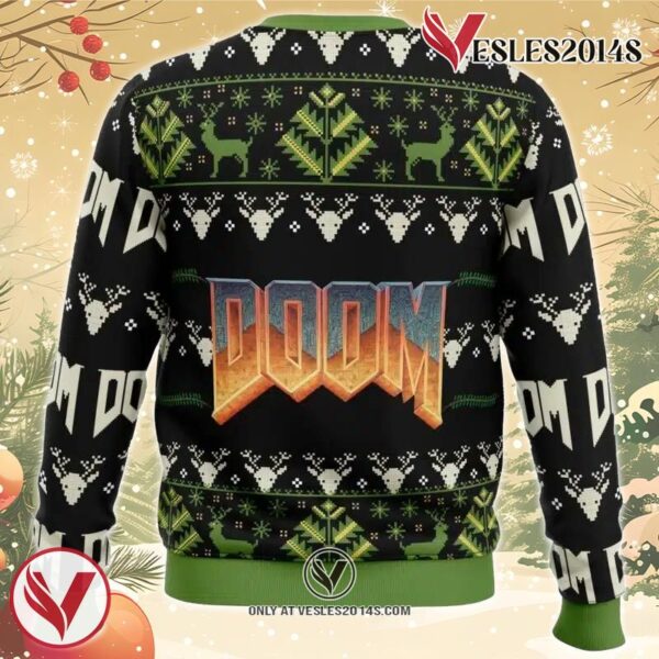 Doom v2 Ugly Christmas Sweater, Unique Christmas Gift For Fans - Vesles2014S 1