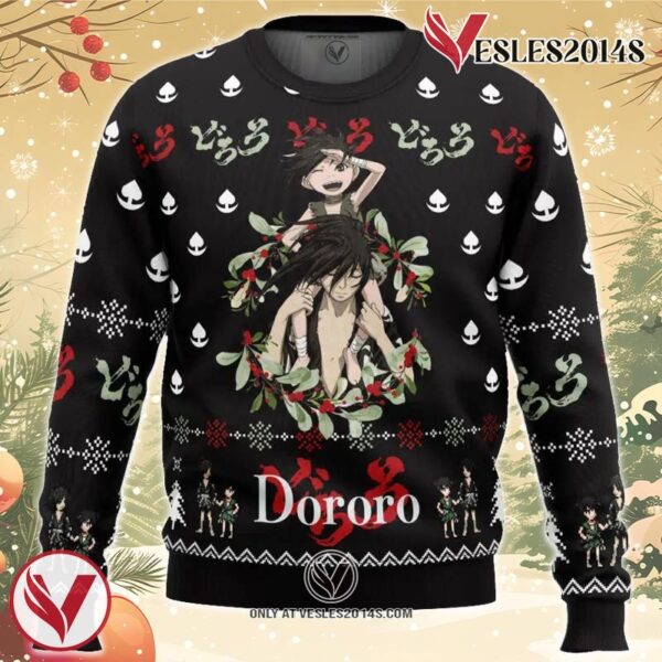 Dororo X Hyakkimaru Dororo Ugly Christmas Sweater, Unique Christmas Gift For Fans - Vesles2014S