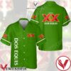 Dos Equis Green Hawaiian Shirt And Short, Unique Gifts For Friends - Vesles2014S 1