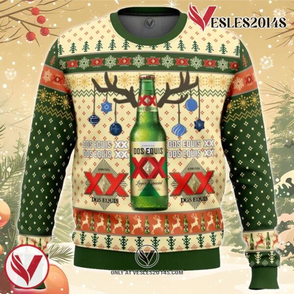 Dos Equis Ugly Christmas Sweater, Unique Christmas Gift For Fans - Vesles2014S