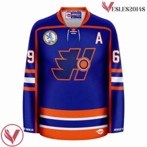 Doug Glatt Halifax Highlanders Blue Hockey Jersey - Vesles2014S 2