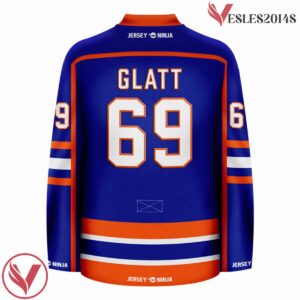 Doug Glatt Halifax Highlanders Blue Hockey Jersey - Vesles2014S 3