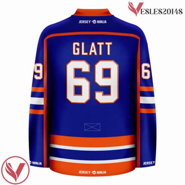 Doug Glatt Halifax Highlanders Blue Hockey Jersey - Vesles2014S 3