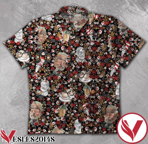 Dr Seuss Funny Face Little Flower Hawaiian Shirt, Unique Gifts For Friends - Vesles2014S 1