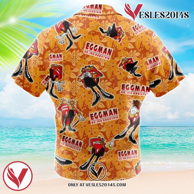 Dr. Robotnik’s Sonic The Hedgehog Hawaiian Button Up Shirt, Perfect Gifts For Anime Lovers - Vesles2014S 1
