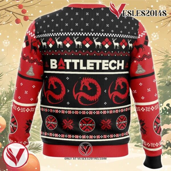Draconis Battletech Ugly Christmas Sweater, Unique Christmas Gift For Fans - Vesles2014S 1