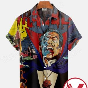 Dracula – Terror In The Snow Halloween Hawaiian Shirt, Unique Gifts For Friends - Vesles2014S 1