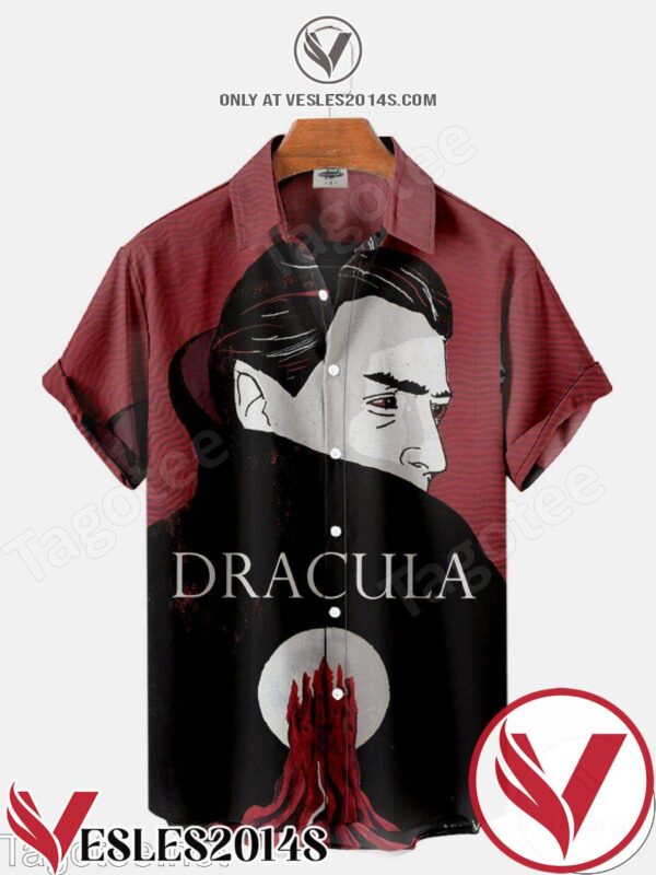 Dracula The Moon Halloween Hawaiian Shirt, Unique Gifts For Friends - Vesles2014S 1