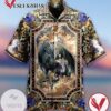 Dragin And Horse Print Short Sleeve Hawaiian Casual Shirt Vesles2014S