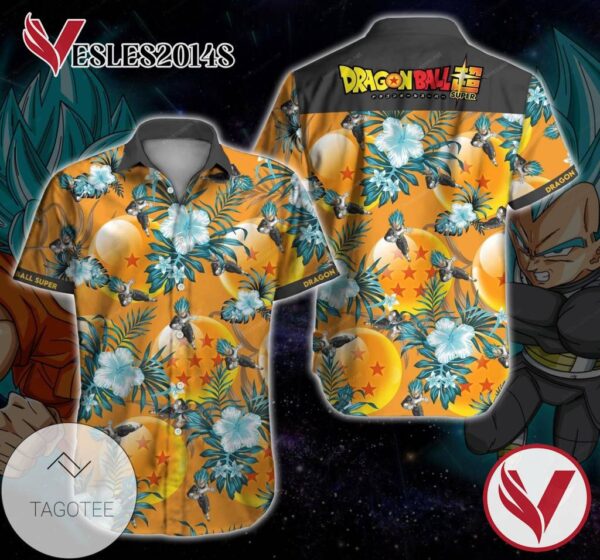 Dragon Ball Super Vegeta Hawaiian Graphic Print Short Sleeve Hawaiian Casual Shirt Vesles2014S 1