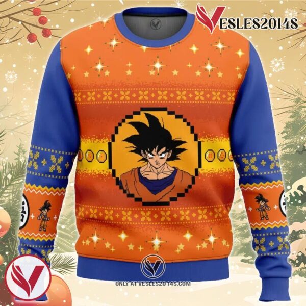 Dragon Ball Z Goku Christmas Ugly Christmas Sweater, Unique Christmas Gift For Fans - Vesles2014S