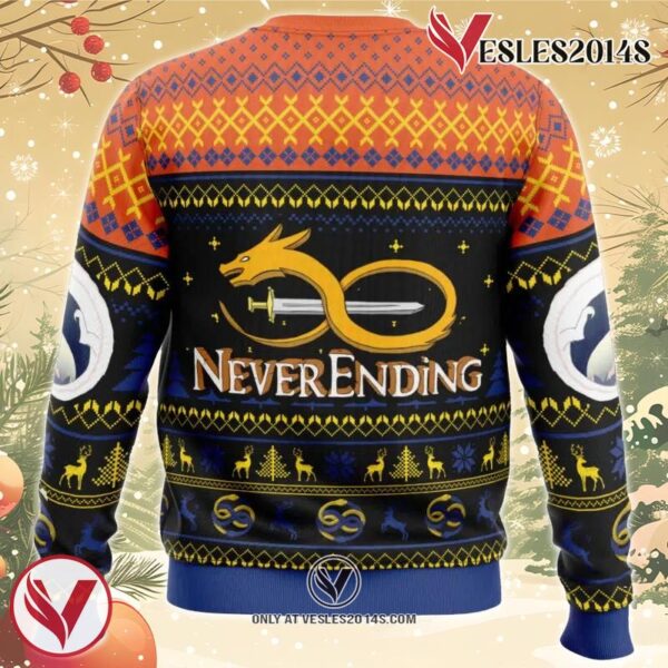 Dragon Never Ending Story Ugly Christmas Sweater, Unique Christmas Gift For Fans - Vesles2014S 1