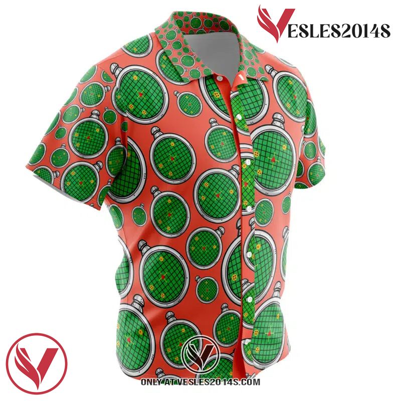Dragon Radar Dragon Ball Z Hawaiian Button Up Shirt, Perfect Gifts For Anime Lovers - Vesles2014S 1