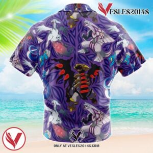 Dragon Type Pokemon Pokemon Hawaiian Button Up Shirt, Perfect Gifts For Anime Lovers - Vesles2014S 1