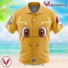 Dragonite Face Pokemon Button Up Hawaiian Shirt