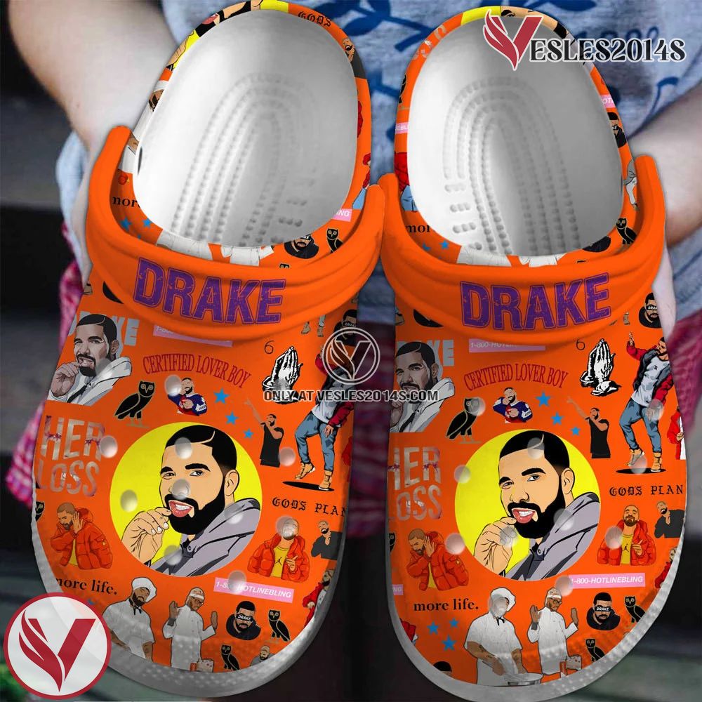 Drake Singer Music Crocs Crocband Clogs Shoes, Unique Gifts For Fans - Vesles2014S