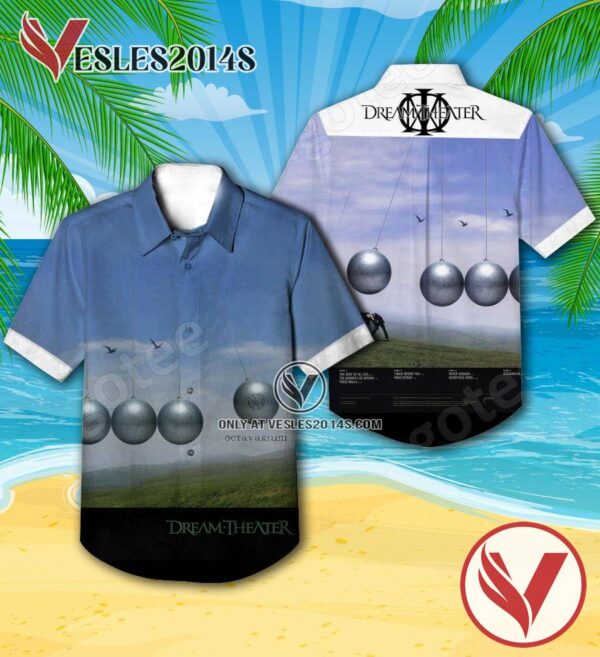 Dream Theater Octavarium Album Cover Hawaiian Shirt, Unique Gifts For Music Lovers - Vesles2014S