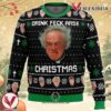 Drink Feck Arse Father Ted Ugly Christmas Sweater, Unique Christmas Gift For Fans - Vesles2014S