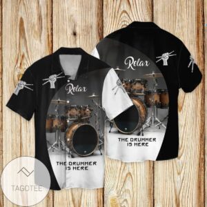 Drum In My Life Relax The Drummer Is Here For Men And Women Graphic Print Short Sleeve Hawaiian Casual Shirt Vesles2014S 1