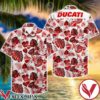 Ducati Red Tropical Pattern Hawaiian Shirt, Unique Gifts For Friends - Vesles2014S 1