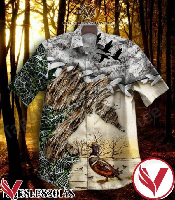 Duck Hunting On The Field Hawaiian Shirt, Unique Gifts For Friends - Vesles2014S 1