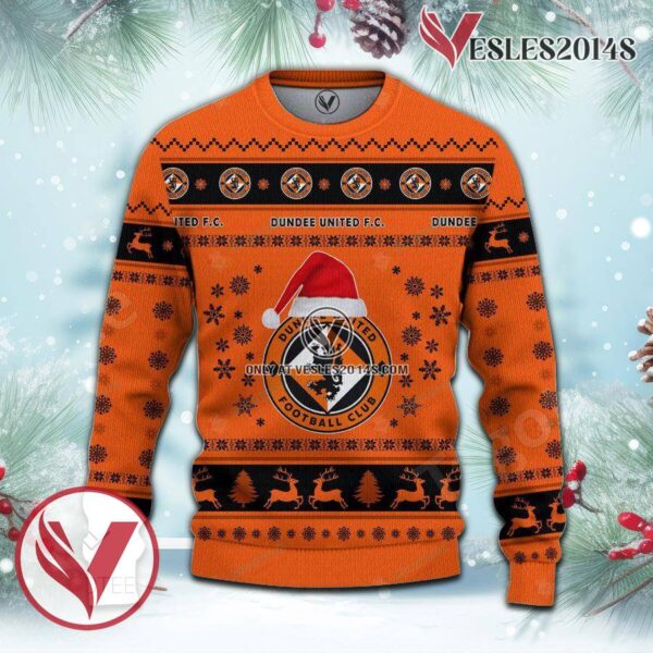 Dundee United F.C. Sport Ugly Christmas Sweater, Unique Gifts For Fans - Vesles2014aS 2