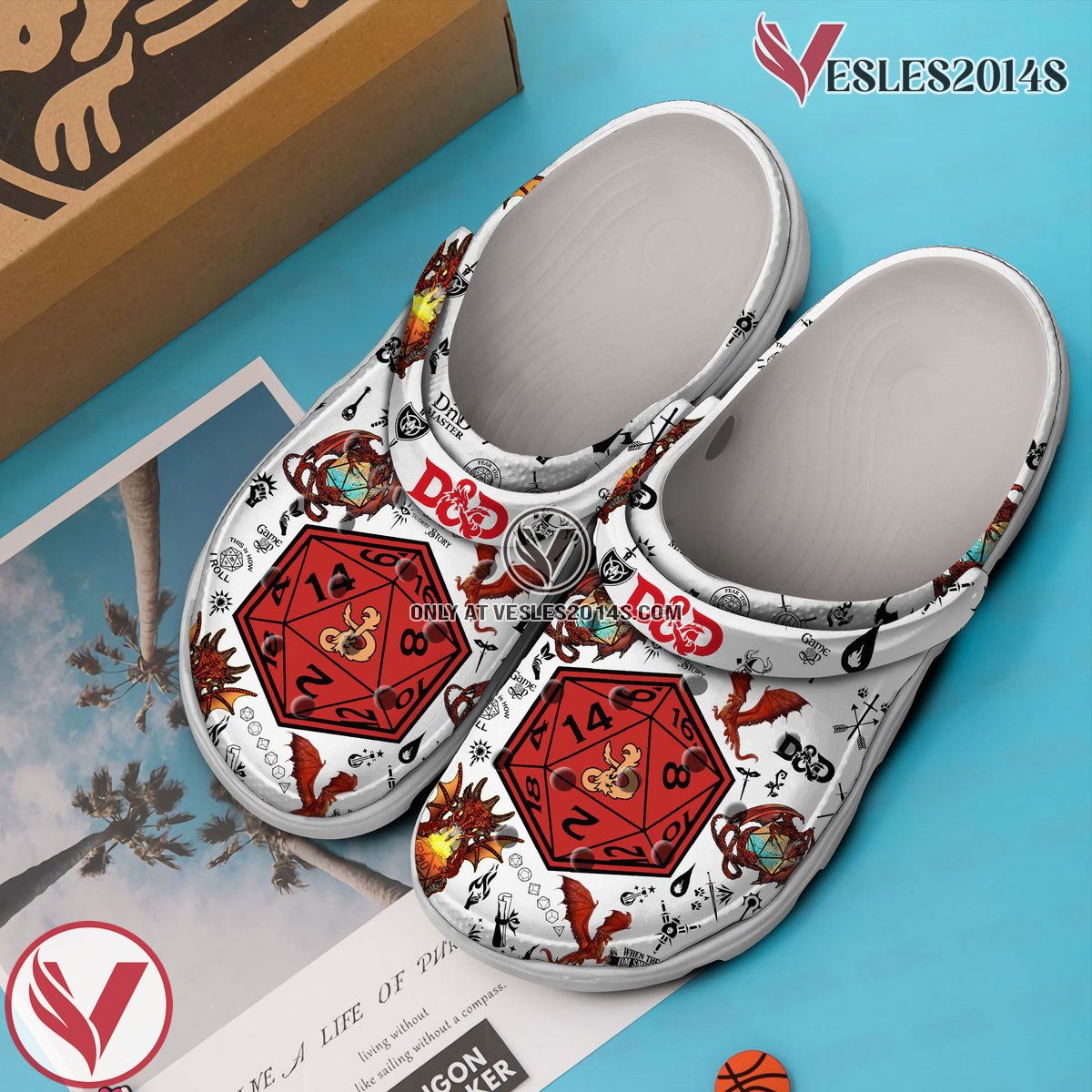 Dungeons And Dragons Game Crocs Crocband Clogs Shoes Comfortable For Men Women and Kids Style 13, Unique Gift From Vesles2014S 3
