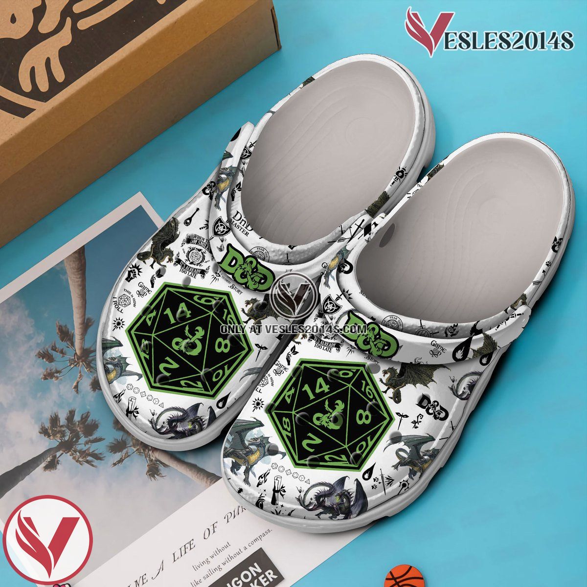 Dungeons And Dragons Game Crocs Crocband Clogs Shoes Comfortable For Men Women and Kids Style 15, Unique Gift From Vesles2014S 3