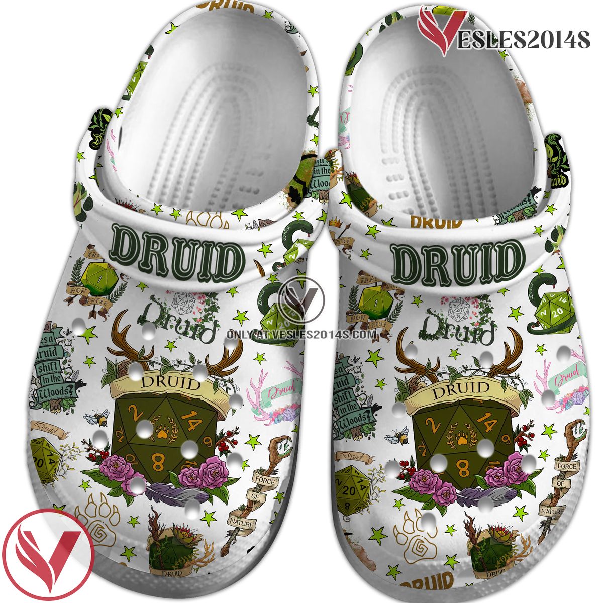 Dungeons And Dragons Game Crocs Crocband Clogs Shoes Comfortable For Men Women and Kids Style 16, Unique Gift From Vesles2014S 2