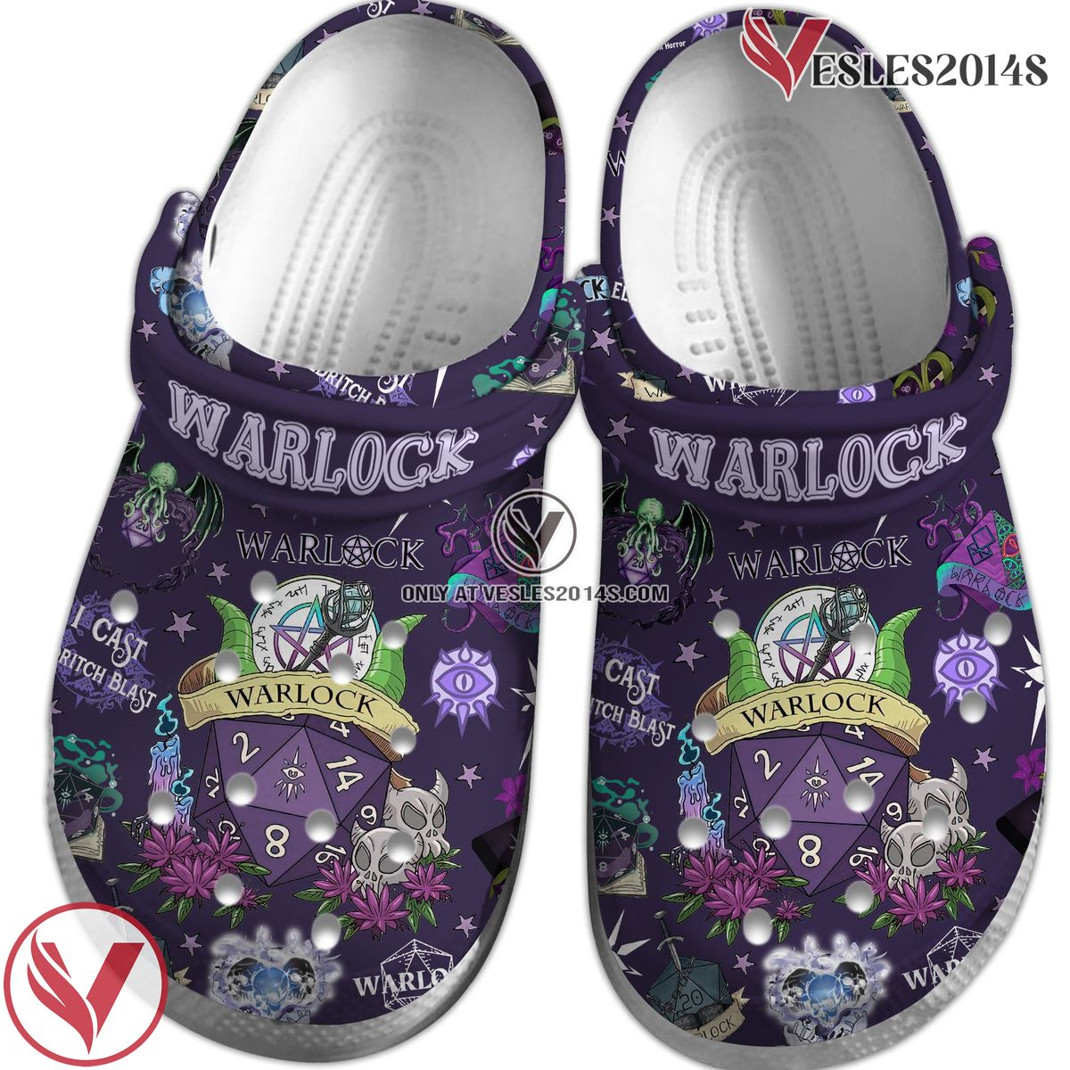Dungeons And Dragons Game Crocs Crocband Clogs Shoes Comfortable For Men Women and Kids Style 17, Unique Gift From Vesles2014S 2