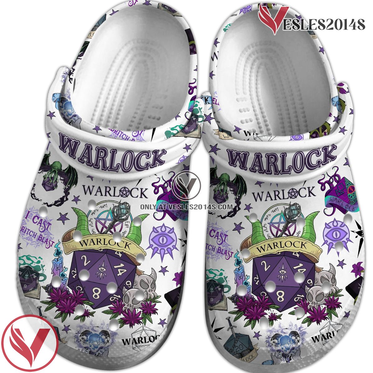 Dungeons And Dragons Game Crocs Crocband Clogs Shoes Comfortable For Men Women and Kids Style 18, Unique Gift From Vesles2014S 2