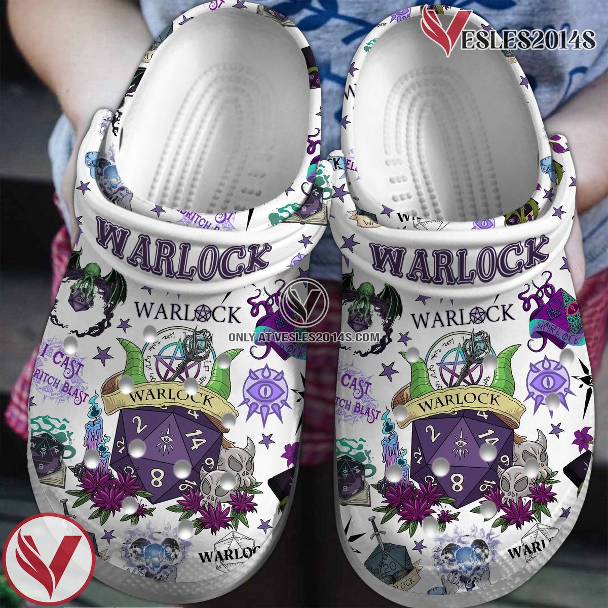 Dungeons And Dragons Game Crocs Crocband Clogs Shoes Comfortable For Men Women and Kids Style 18, Unique Gift From Vesles2014S