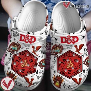 Dungeons And Dragons Game Crocs Crocband Clogs Shoes Comfortable For Men Women and Kids Style 19, Unique Gift From  Vesles2014S