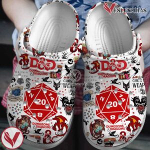 Dungeons And Dragons Game Crocs Crocband Clogs Shoes Comfortable For Men Women and Kids Style 21, Unique Gift From  Vesles2014S