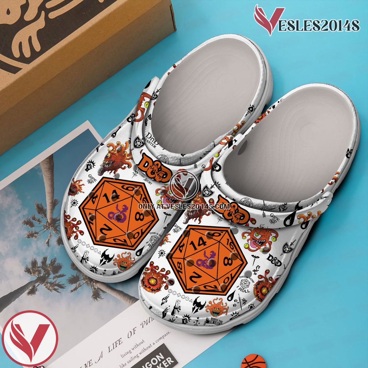 Dungeons And Dragons Game Crocs Crocband Clogs Shoes Comfortable For Men Women and Kids Style 3, Unique Gift From Vesles2014S 3