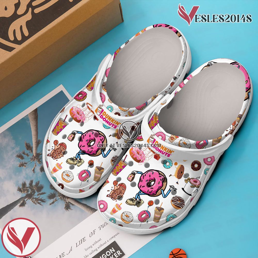 Dunkin Donuts Crocs Crocband Clogs Shoes Comfortable For Men Women and Kids, Unique Gift From Vesles2014S 3