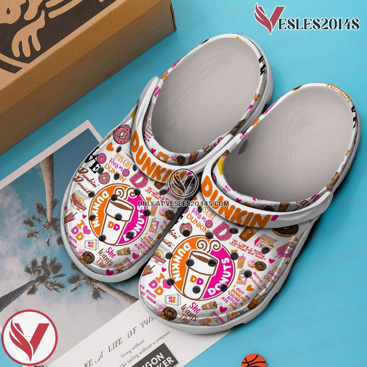 Dunkin Donuts Drink Crocs Crocband Clogs Shoes Comfortable For Men Women and Kids Style 4, Unique Gift From Vesles2014S 2