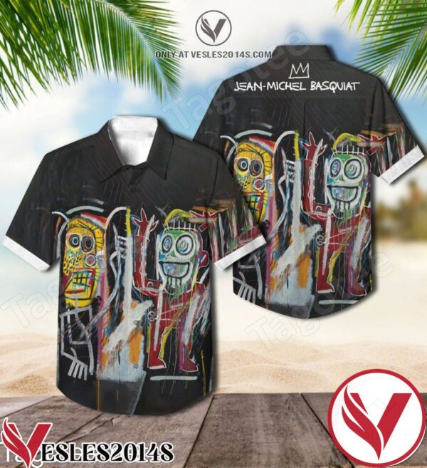 Dustheads Painting By Jean-michel Basquiat Hawaiian Shirt, Unique Gifts For Friends - Vesles2014S 1