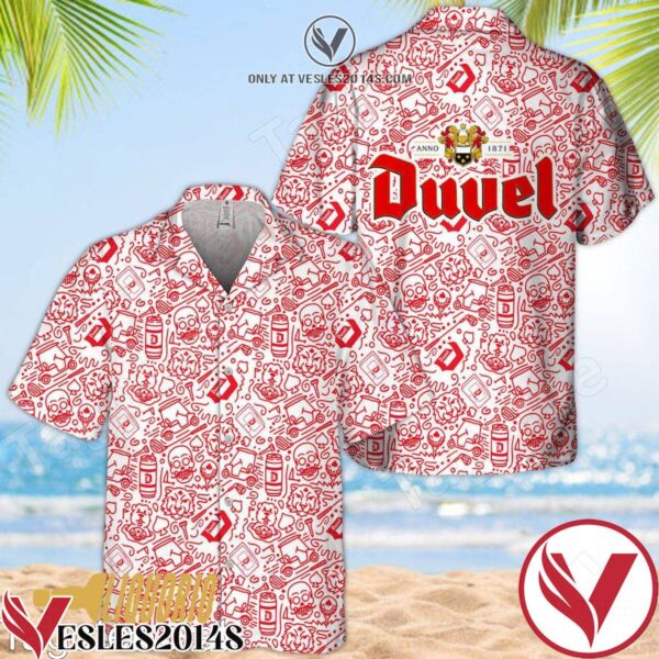 Duvel Doodle Art Hawaiian Shirt, Unique Gifts For Friends - Vesles2014S 1