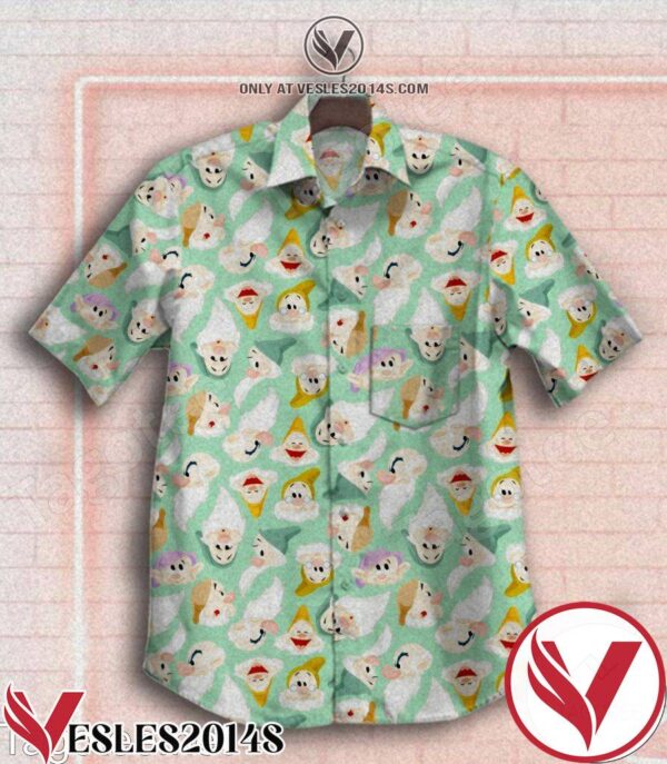 Dwarfs Face Print Hawaiian Shirt, Unique Gifts For Friends - Vesles2014S 1