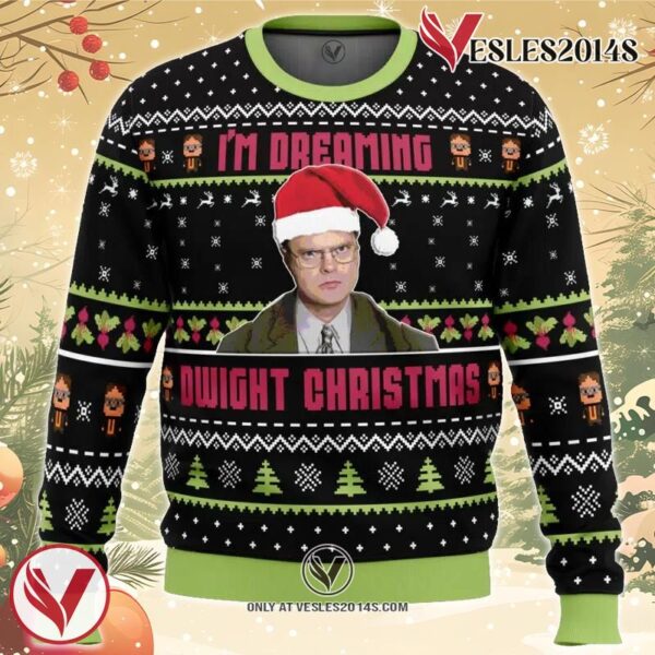 Dwight Christmas The Office Ugly Christmas Sweater, Unique Christmas Gift For Fans - Vesles2014S