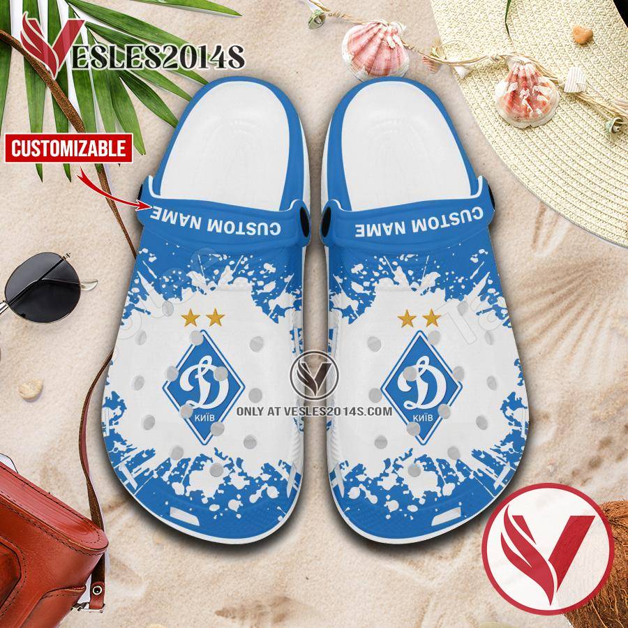 Dynamo Kyiv Logo Custom Crocs Clogs, Unique Footwear For Fans 1