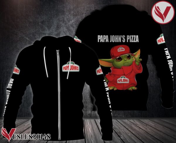 E Papa John's Pizza Uniform Custom Hoodie - Vesles2014S 1