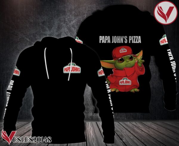 E Papa John's Pizza Uniform Custom Hoodie - Vesles2014S 2