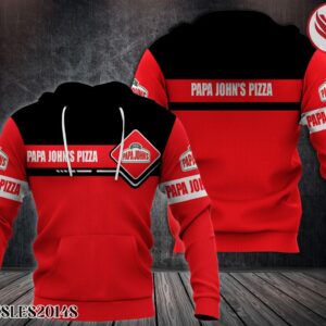 E Papa John's Pizza Usa Uniform Custom Hoodie - Vesles2014S 1