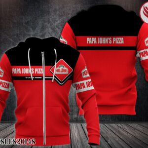 E Papa John's Pizza Usa Uniform Custom Hoodie - Vesles2014S 2