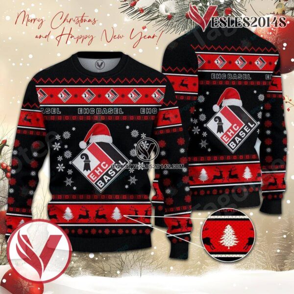EHC Basel Sport Ugly Christmas Sweater, Unique Gifts For Fans - Vesles2014aS 1