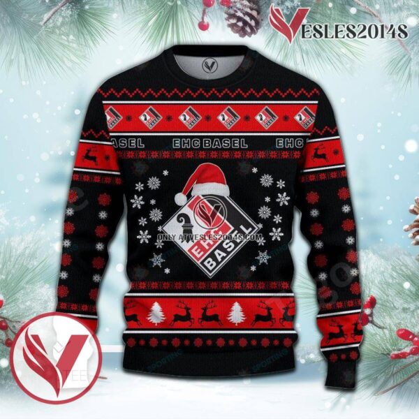 EHC Basel Sport Ugly Christmas Sweater, Unique Gifts For Fans - Vesles2014aS 2
